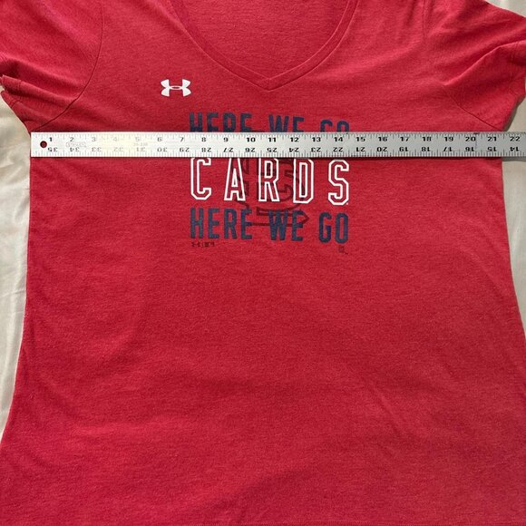 St. Louis Cardinals Under Armour lightweight red sportswear shirt. Size XL - Picture 5 of 6